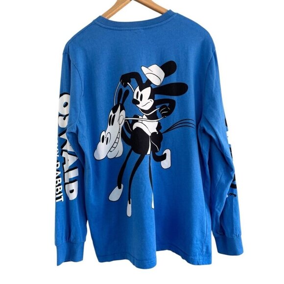 Disney Oswald The Lucky Rabbit "Sky Scrappers" Long Sleeve Tee Shirt Men's Sz L - Picture 3 of 13